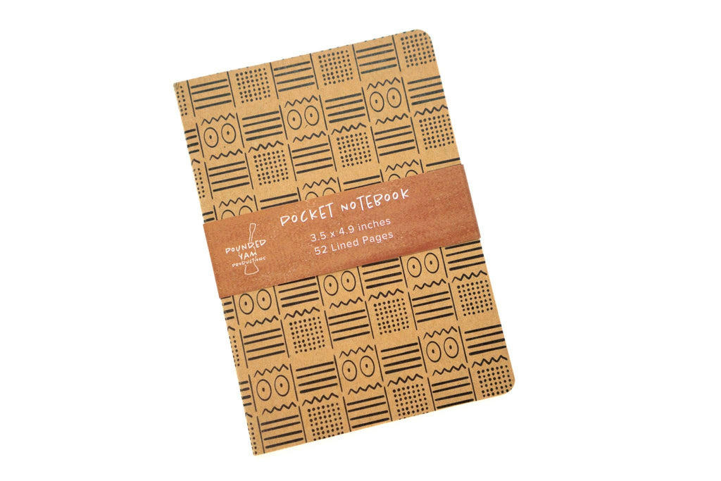 African Eyes Print Pocket Notebook