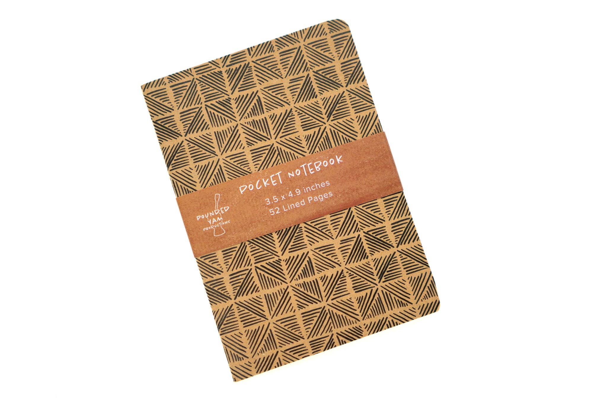 African Triangles Print Pocket Notebook