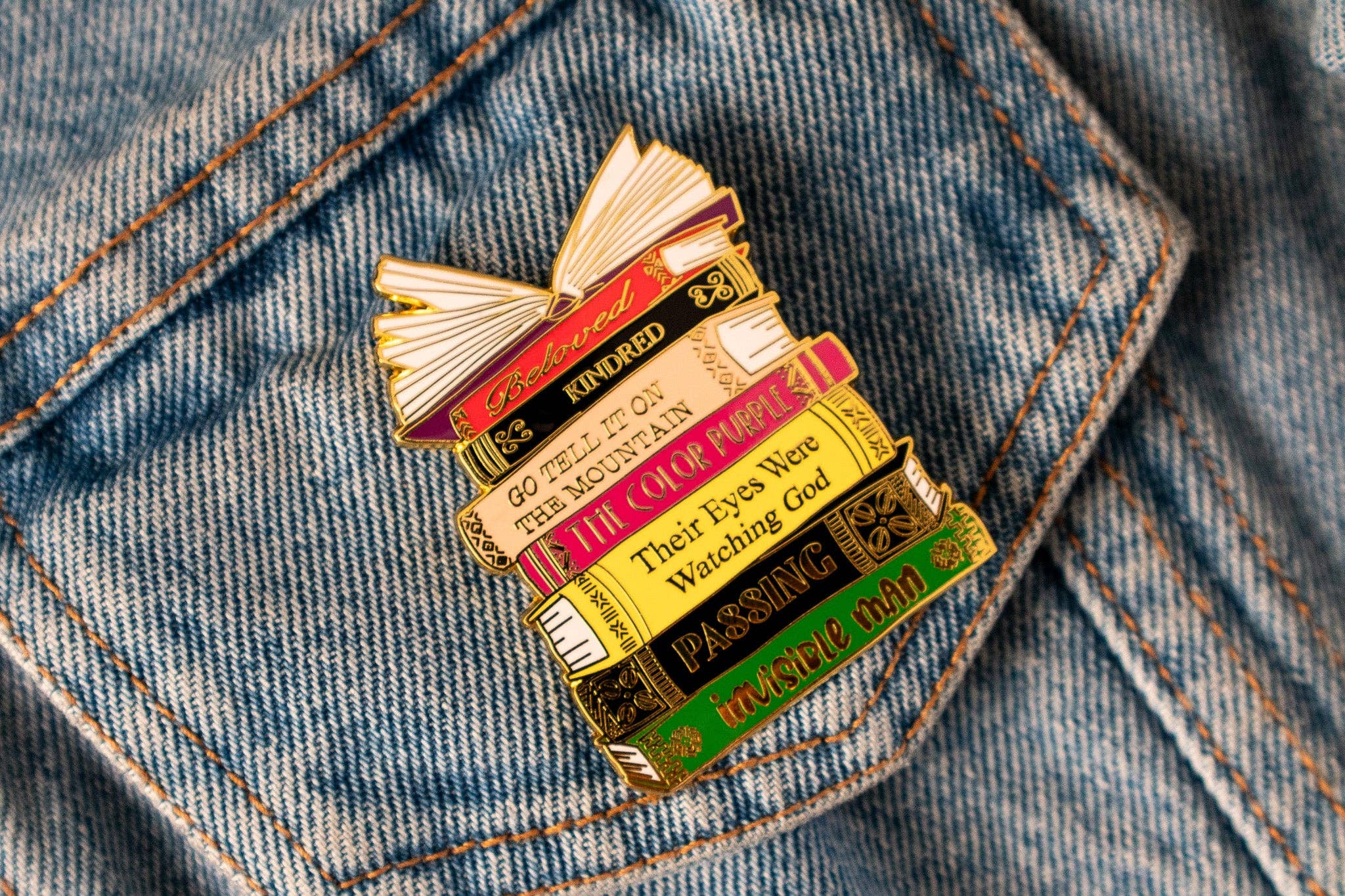 Classics Black Literary Enamel Pin