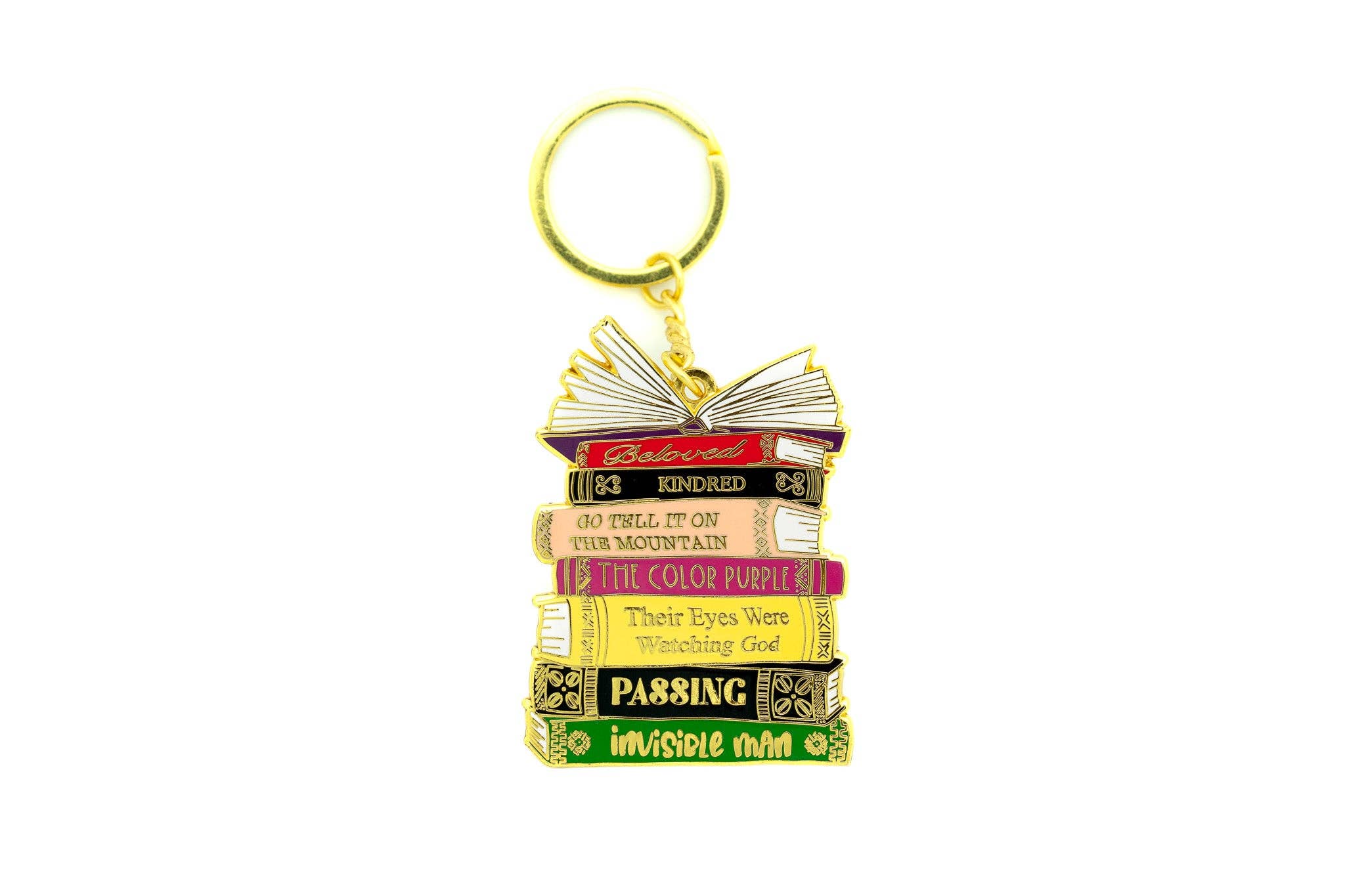 Classic Black Literary Keychain