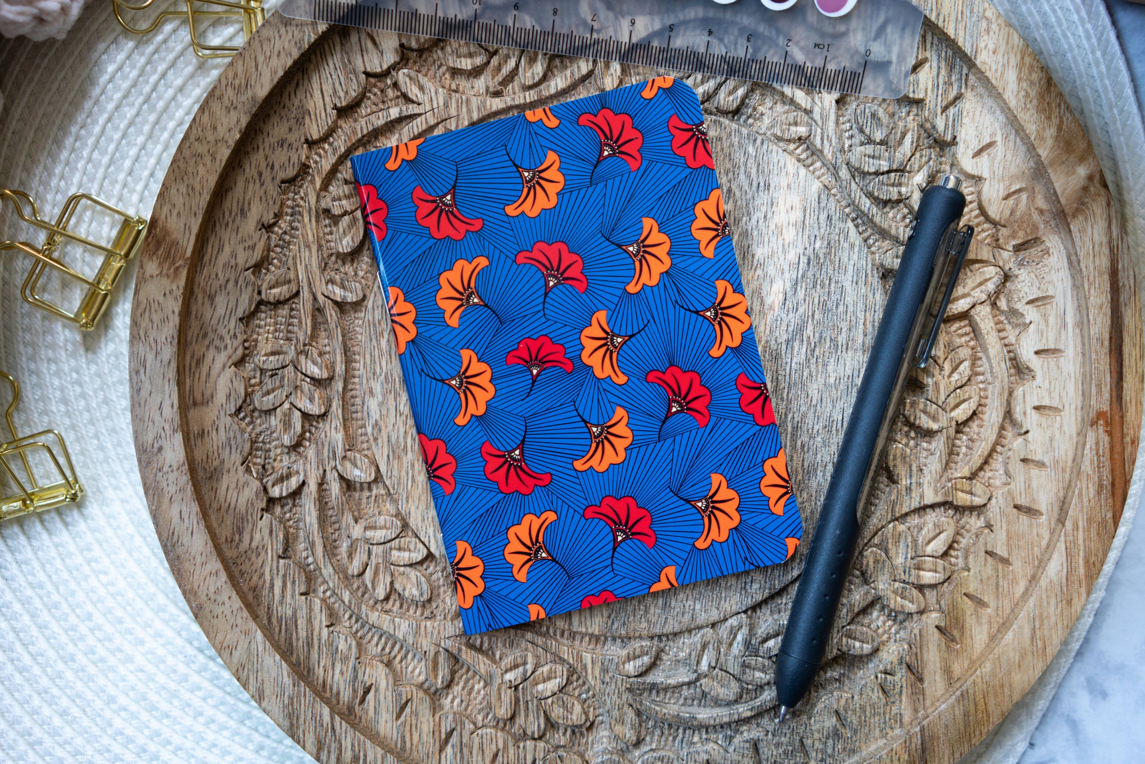 Ankara African Print Pocket Notebook