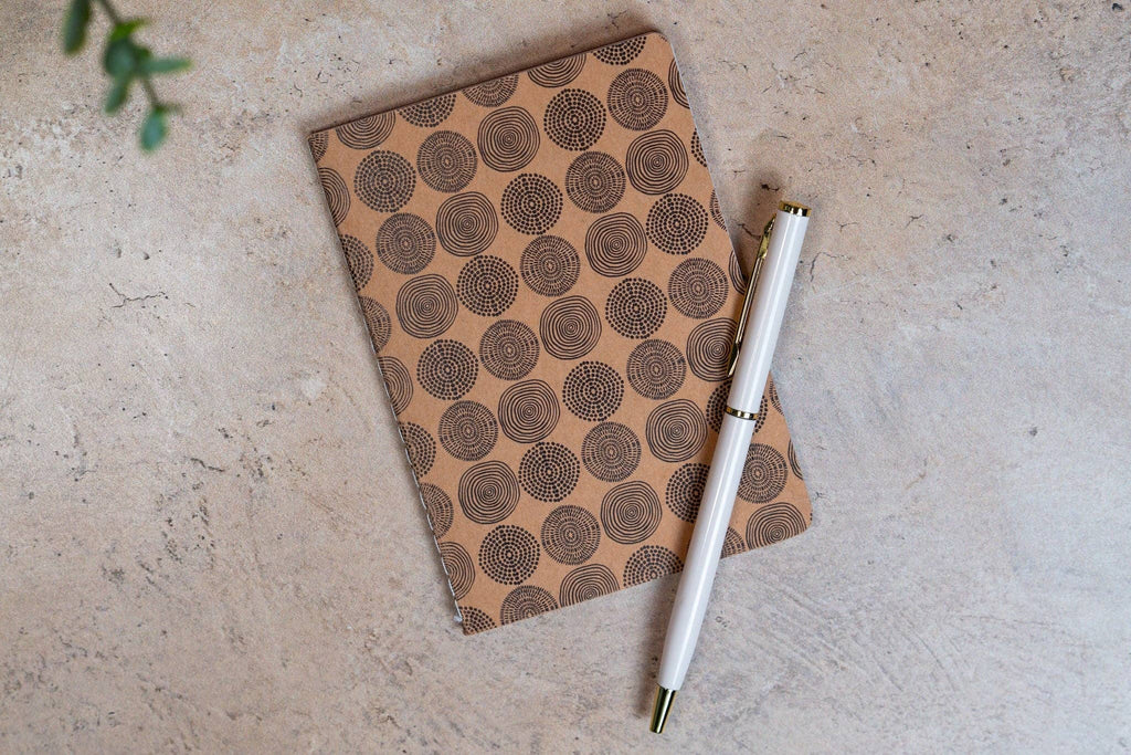 African Dots Print Pocket Notebook