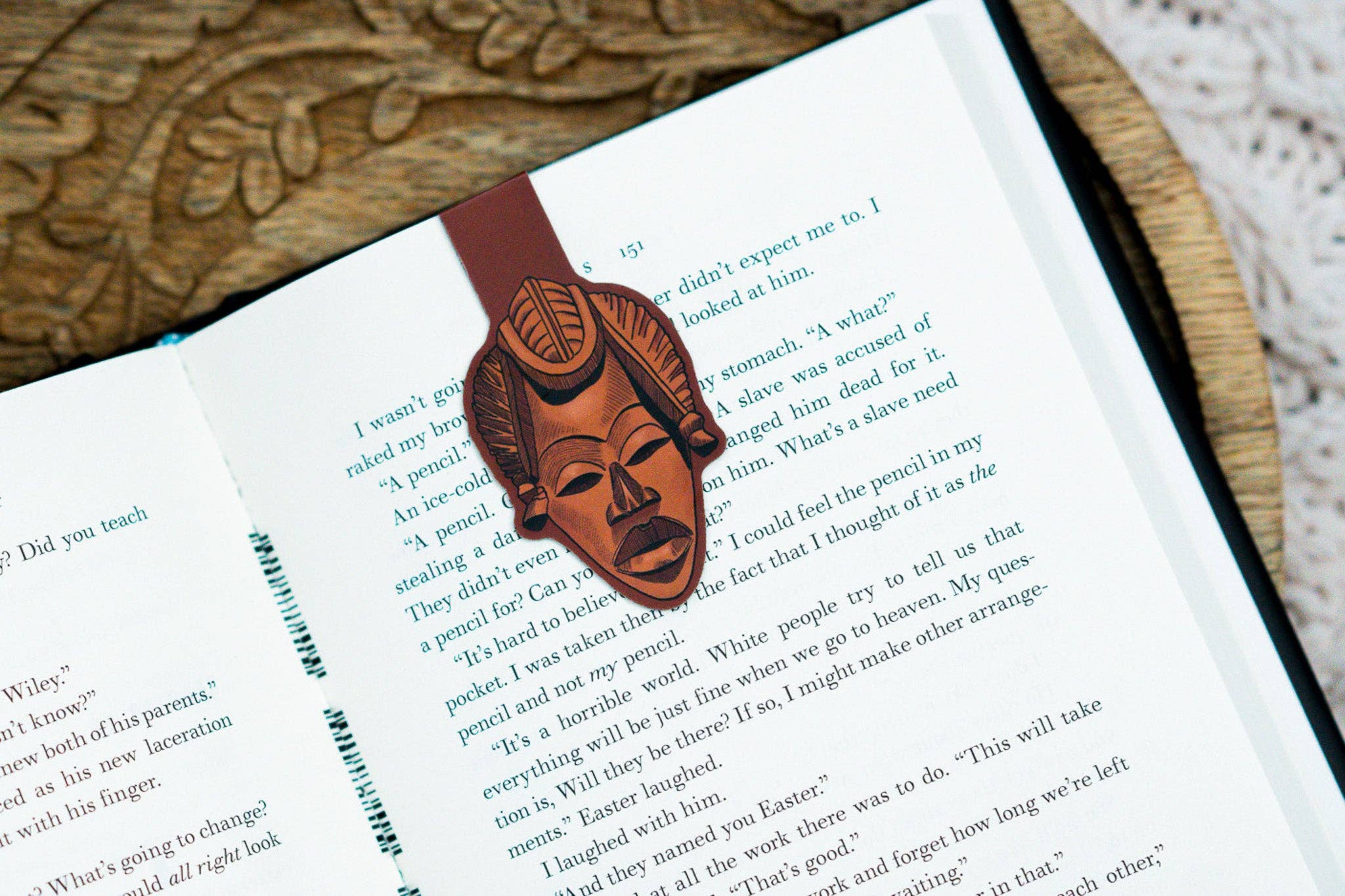 African Masks Magnetic Bookmark