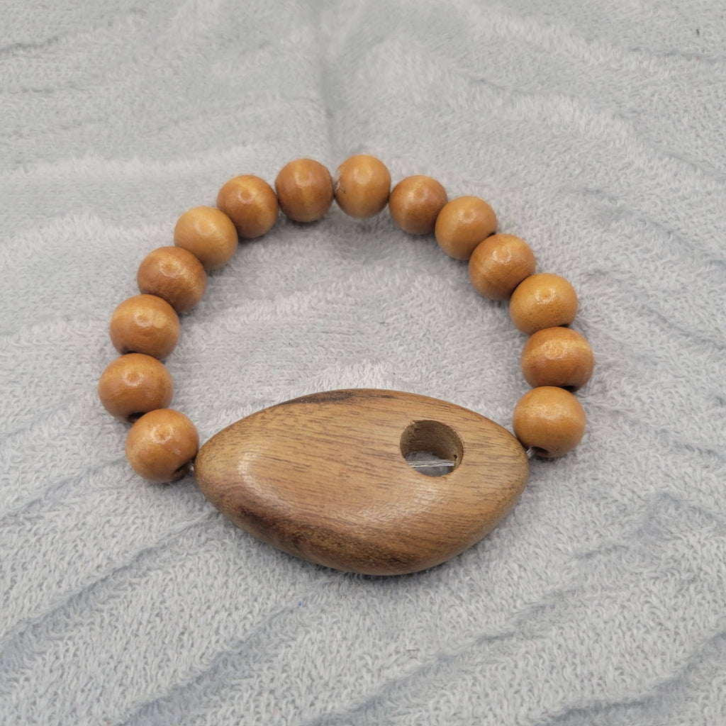 Men's Wood Bead Bracelet
