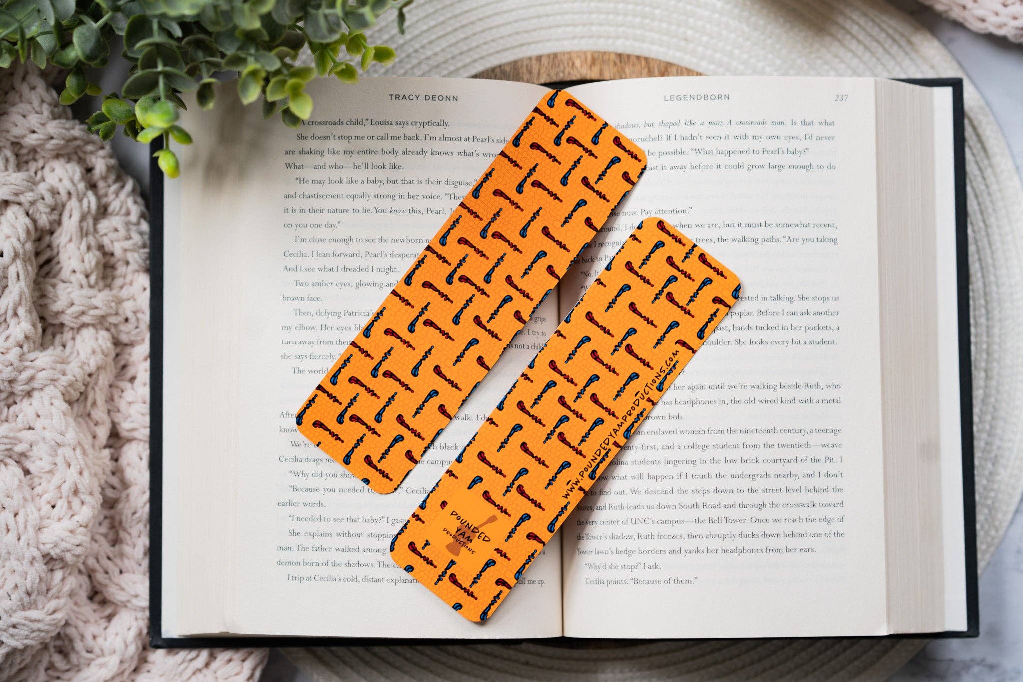 Walking Sticks African Print Bookmark