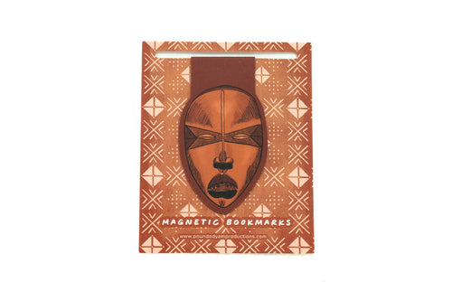 African Masks Magnetic Bookmark