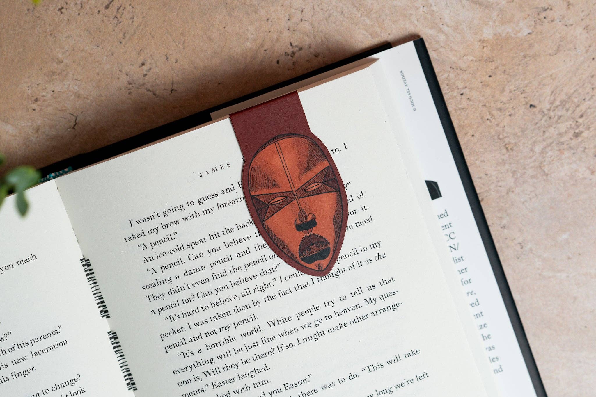 African Masks Magnetic Bookmark