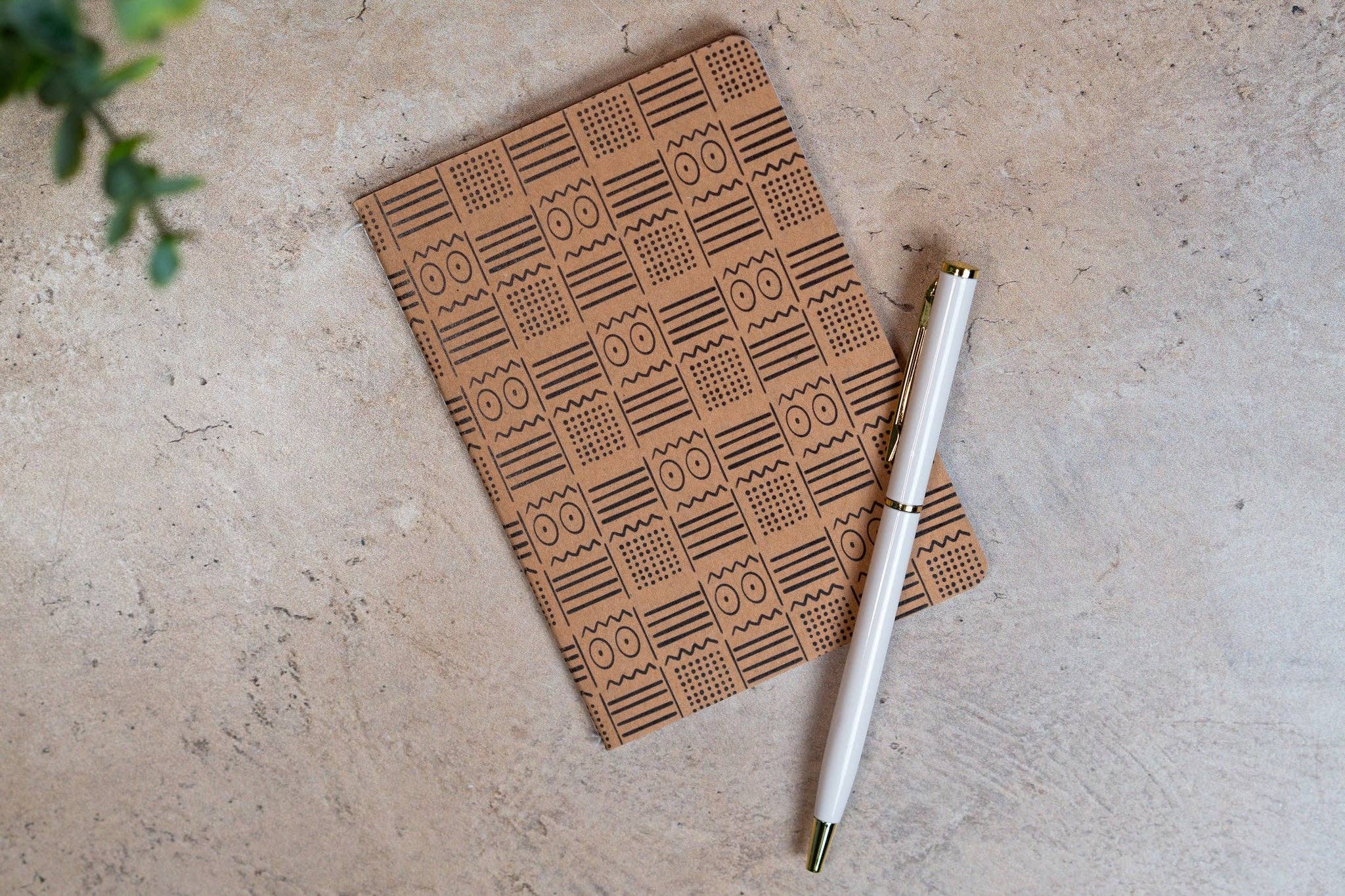African Eyes Print Pocket Notebook
