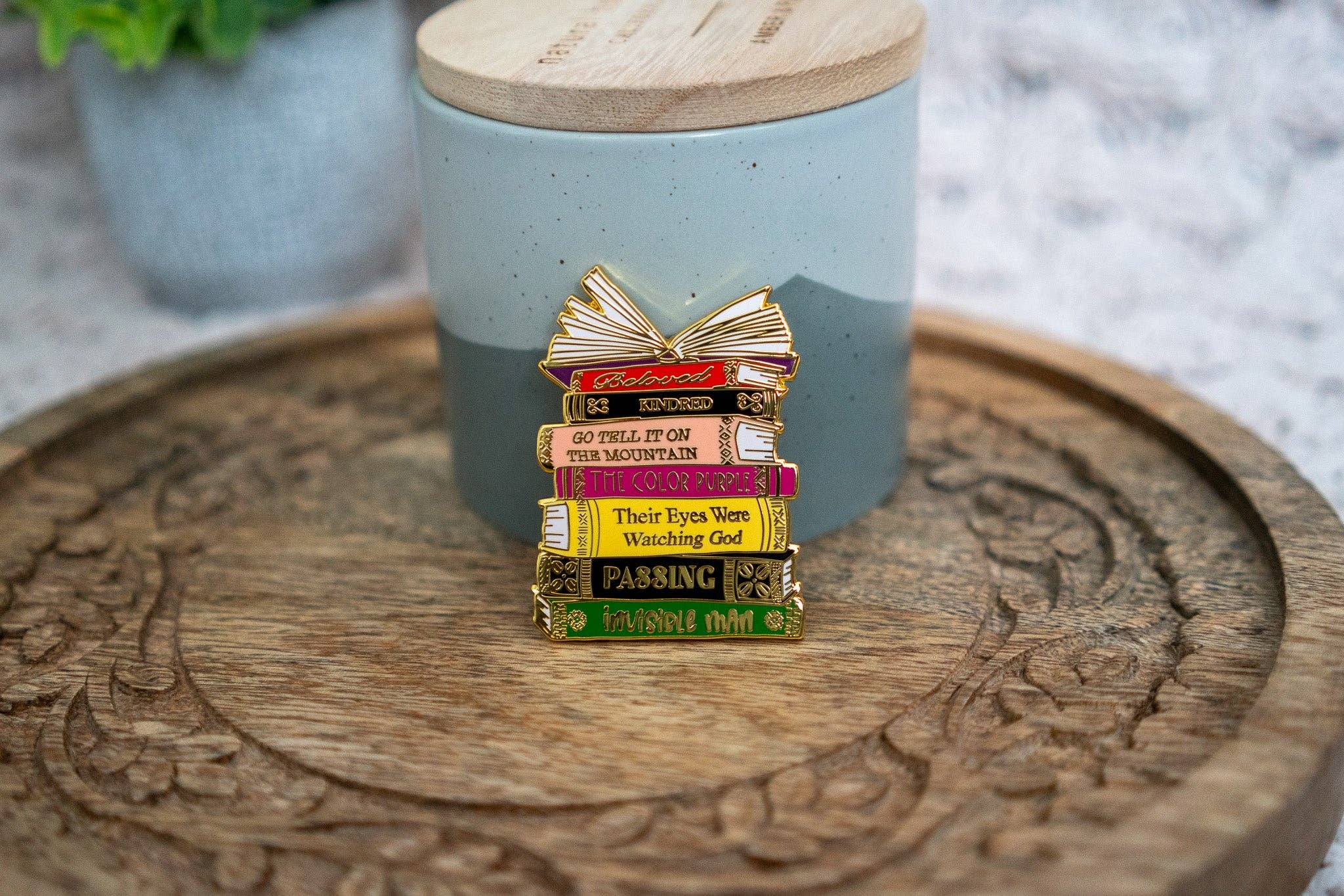 Classics Black Literary Enamel Pin