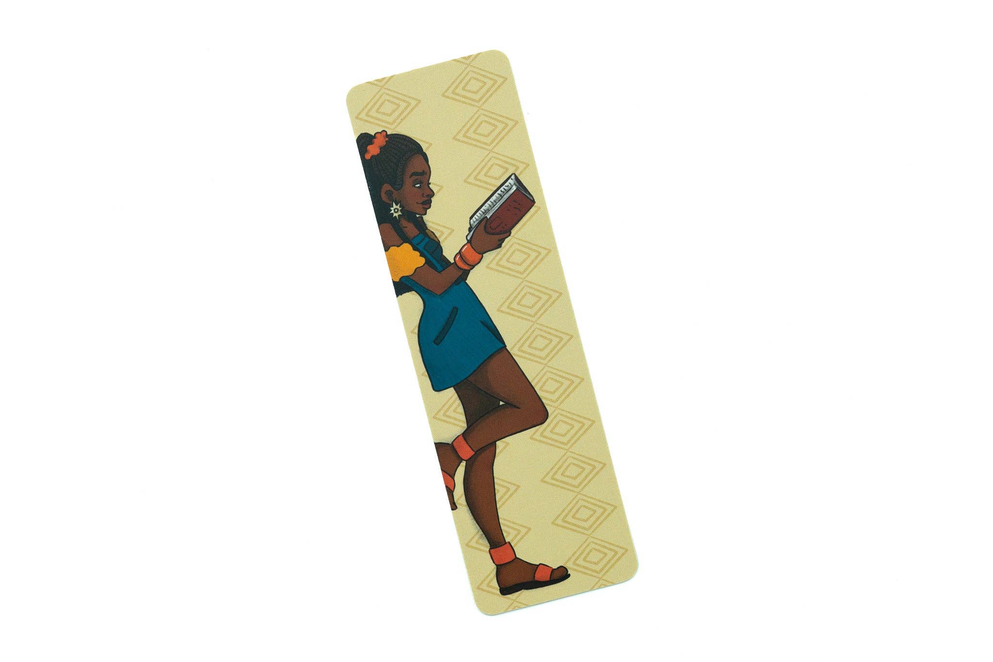 Black Girl Reading Bookmark
